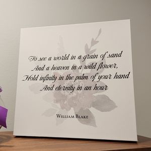 William Blake Augeries of Innocence Poetry Canvas Print Art